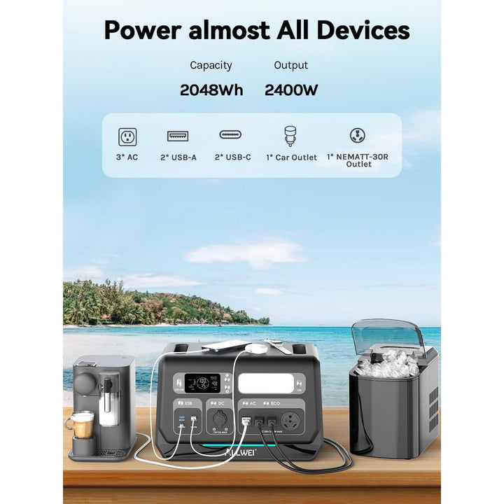 ALLWEI Solar Generator 280Wh