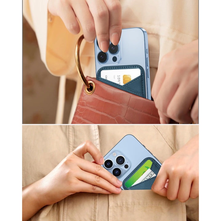 Miroddi MagSafe Leather Wallet - Ultra-Thin & RFID Blocker - DOKUTRONIX