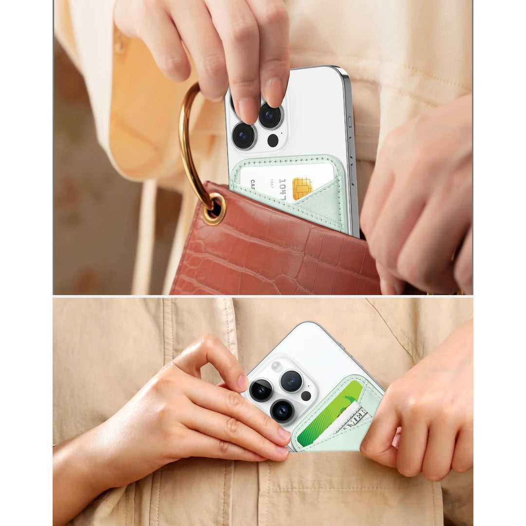 Miroddi MagSafe Leather Wallet - Ultra-Thin & RFID Blocker - DOKUTRONIX