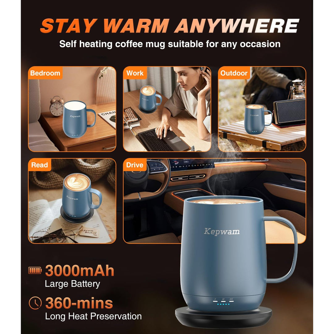 HeatMate 16oz Coffee Mug