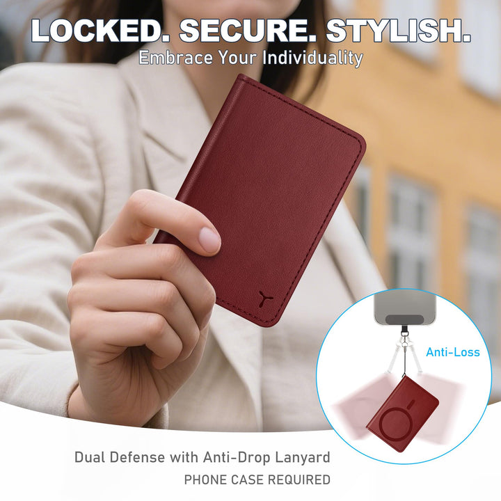 Magsafe PU Wallet - RFID, 6 Slots, Clear ID - DOKUTRONIX