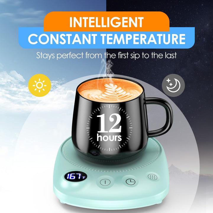 SmartHeat Mug Warmer: Fast, Safe & Versatile