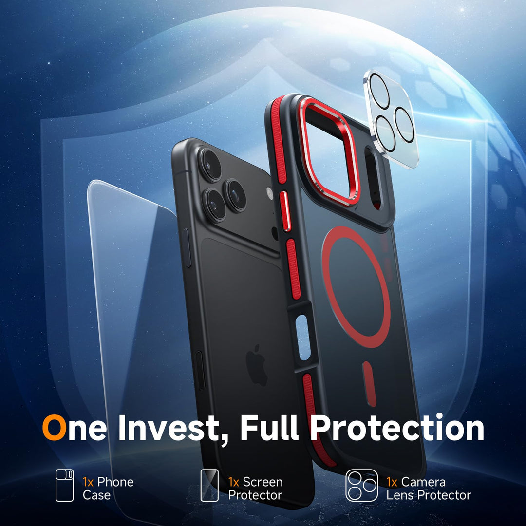 MagneFlex 3-in-1 iPhone 17 Pro Max Case - Red