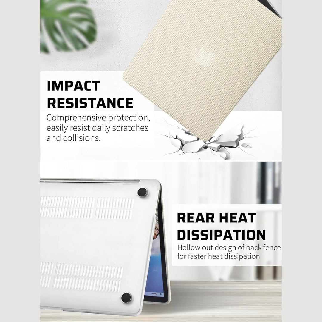 Seorsok Elegant Leather MacBook Air Case - Beige