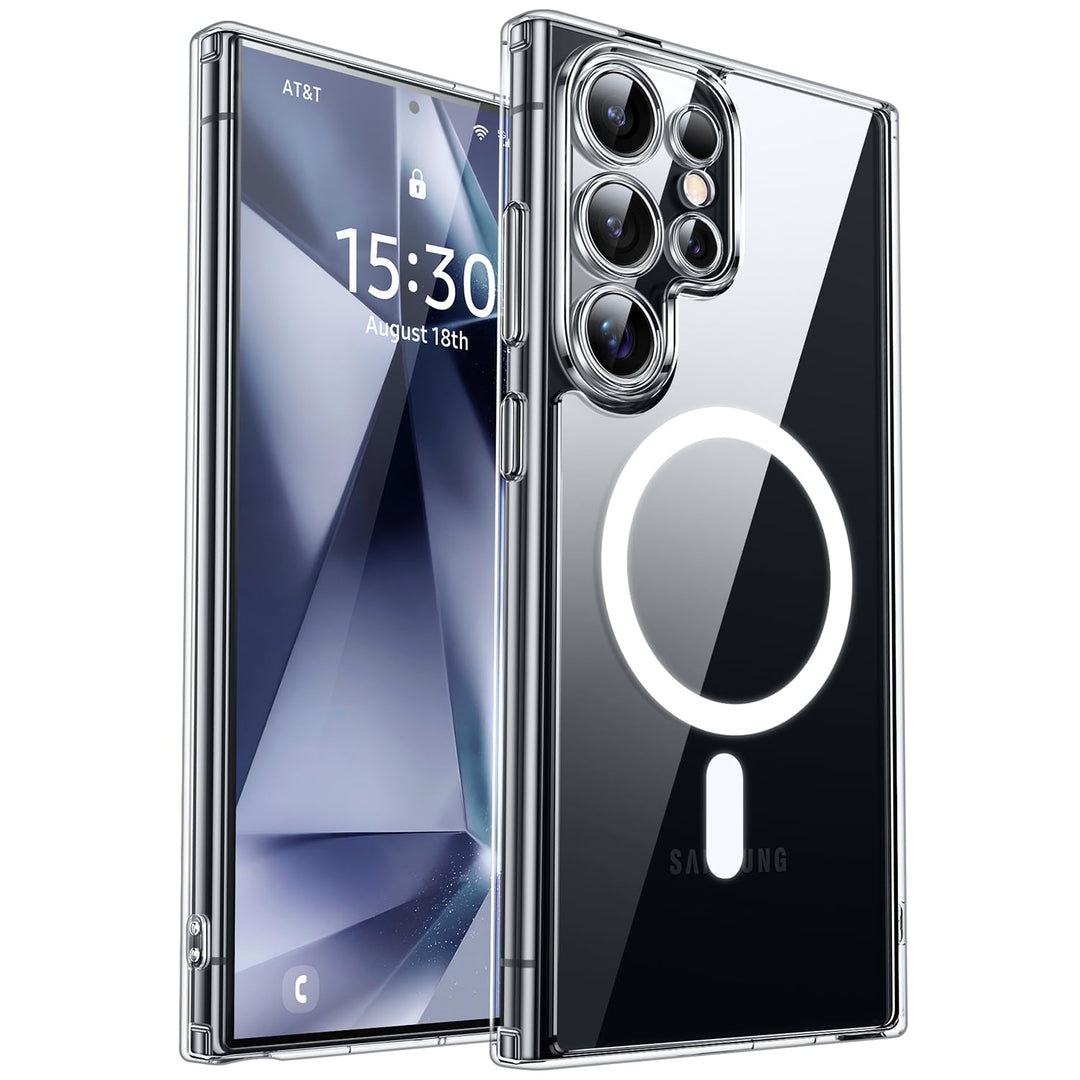 MagFlex Clear Case for Galaxy S25 Ultra with Kickstand - DOKUTRONIX