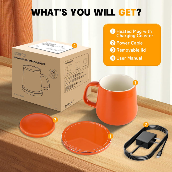 HotCharge Mug & Charger Combo