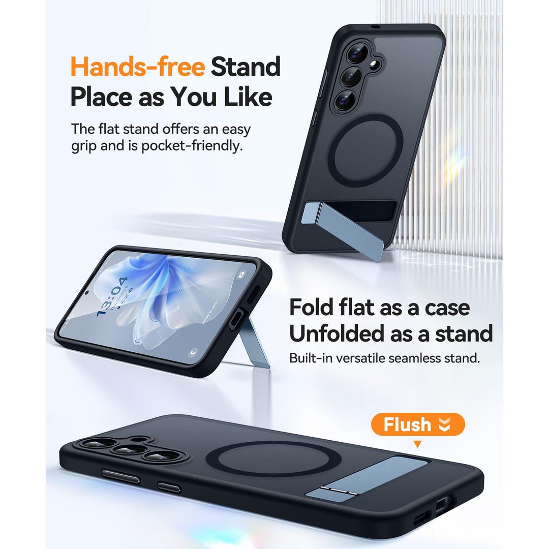 MagFlex Clear Case for Galaxy S25 Ultra with Kickstand - DOKUTRONIX