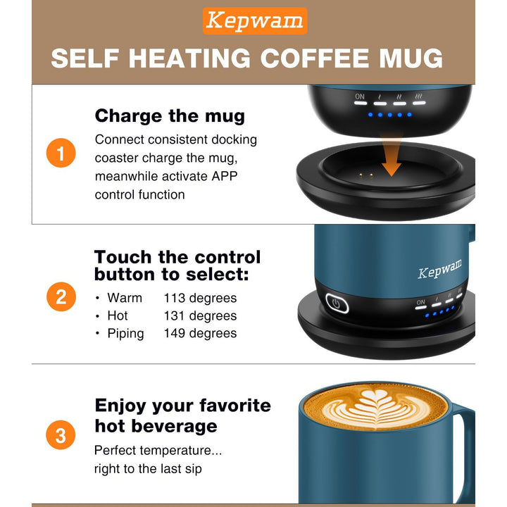 HeatMug Pro: Smart Self-Heating Coffee Cup