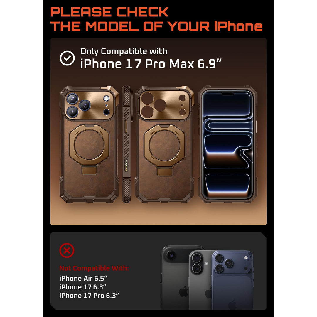DesertGuard: MagSafe iPhone 17 Pro Max Case + Kickstand