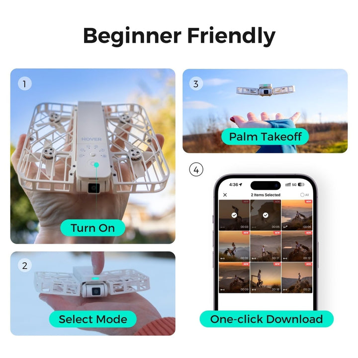 X1 CamFly Drone: Self-Flying, Foldable, Hands-Free
