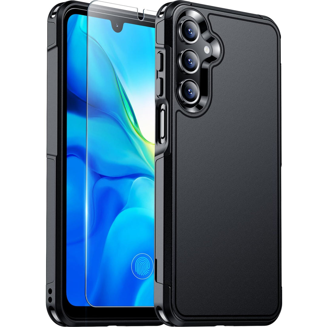 Red2Fire Designed for Samsung Galaxy A16 5G Case, [Military Grade Drop Protection] Non-Slip Heavy Duty Full Body Shockproof Protection Phone Case Galaxy A16 5G Case,Black - DOKUTRONIX