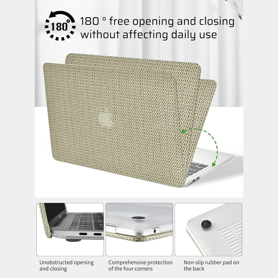 Seorsok Elegant Leather MacBook Air Case - Beige