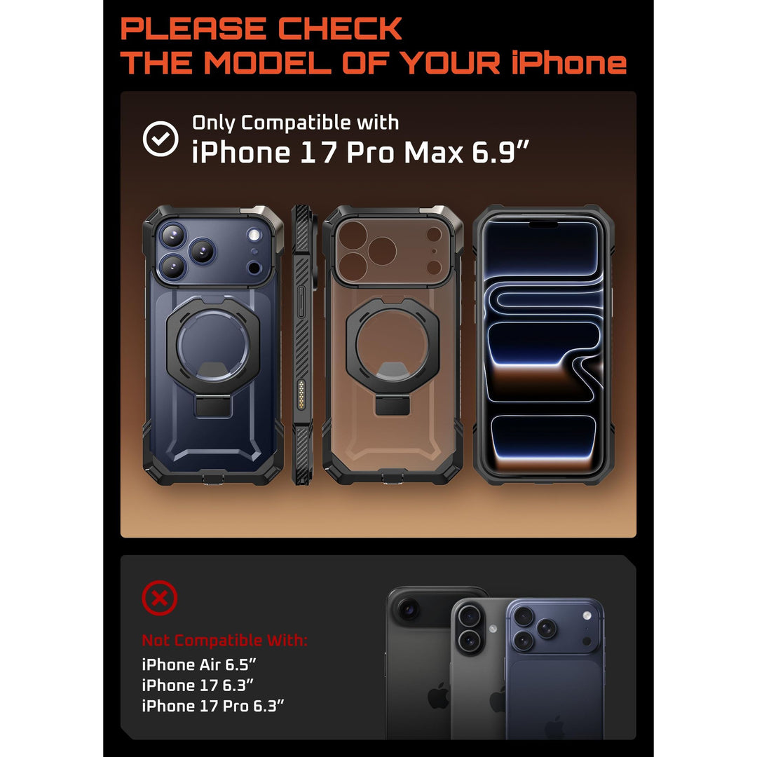 DesertGuard: MagSafe iPhone 17 Pro Max Case + Kickstand