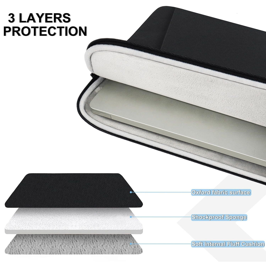 Gray Shockproof 13.3 Laptop Sleeve & Accessory Bag