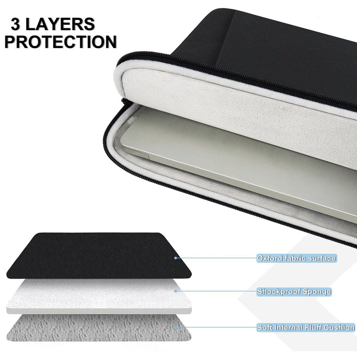 Gray Shockproof 13.3 Laptop Sleeve & Accessory Bag