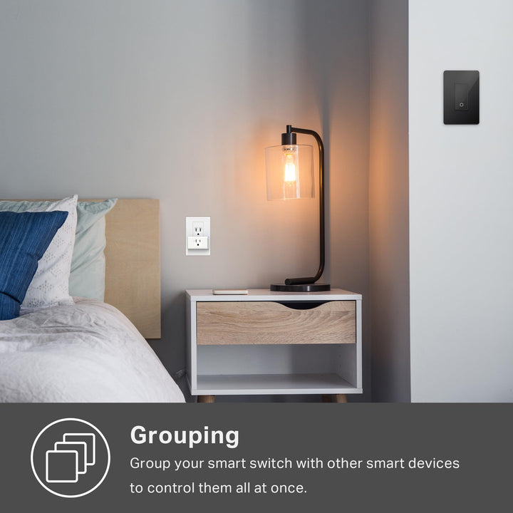 Kasa Smart Light Switch HS200, Single Pole, Needs Neutral Wire, 2.4GHz Wi-Fi Light Switch Works with Alexa and Google Home, UL Certified, No Hub Required , White - DOKUTRONIX