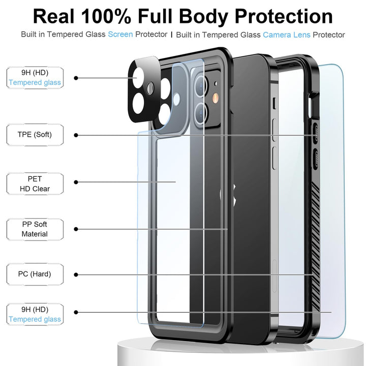 Temdan iPhone 17 Pro Max Case - Waterproof & Shockproof