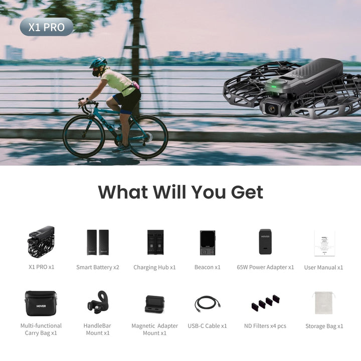 X1 PROMAX 8K Foldable Action Drone with Smart Modes