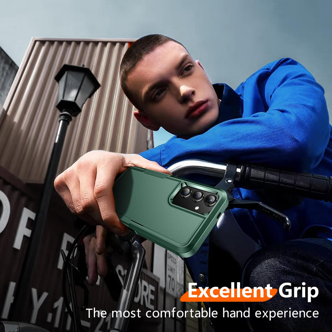 Red2Fire Designed for Samsung Galaxy A16 5G Case, [Military Grade Drop Protection] Non-Slip Heavy Duty Full Body Shockproof Protection Phone Case Galaxy A16 5G Case,Black - DOKUTRONIX