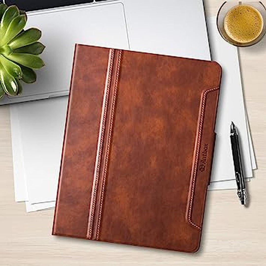 Antbox iPad Case 9/8 Gen with Pencil Holder - Brown - DOKUTRONIX