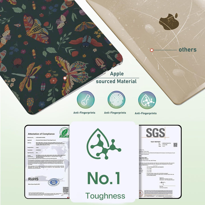 iLeadon Pink Floral MacBook Air 13 Case & Cover