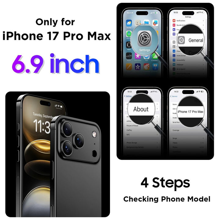 Temdan iPhone 17 Pro Max Case - Waterproof & Shockproof