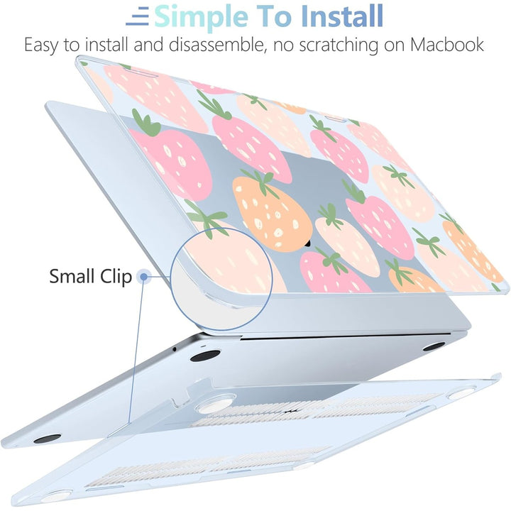 MEEgoodo Floral Hard Shell Case for MacBook Air 13