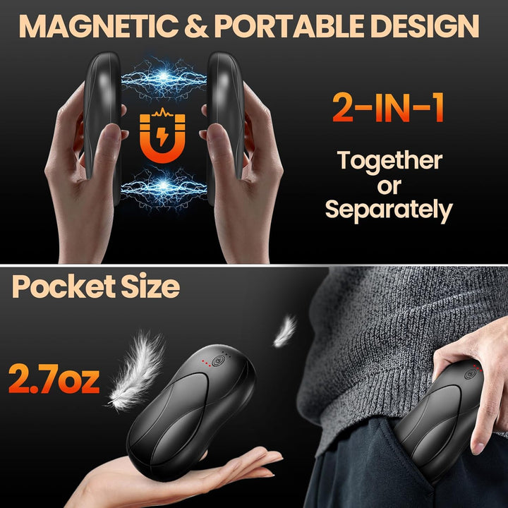 CozyGrip Rechargeable Hand Warmers - 2Pack