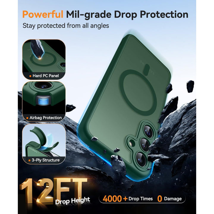 MagFlex Clear Case for Galaxy S25 Ultra with Kickstand - DOKUTRONIX