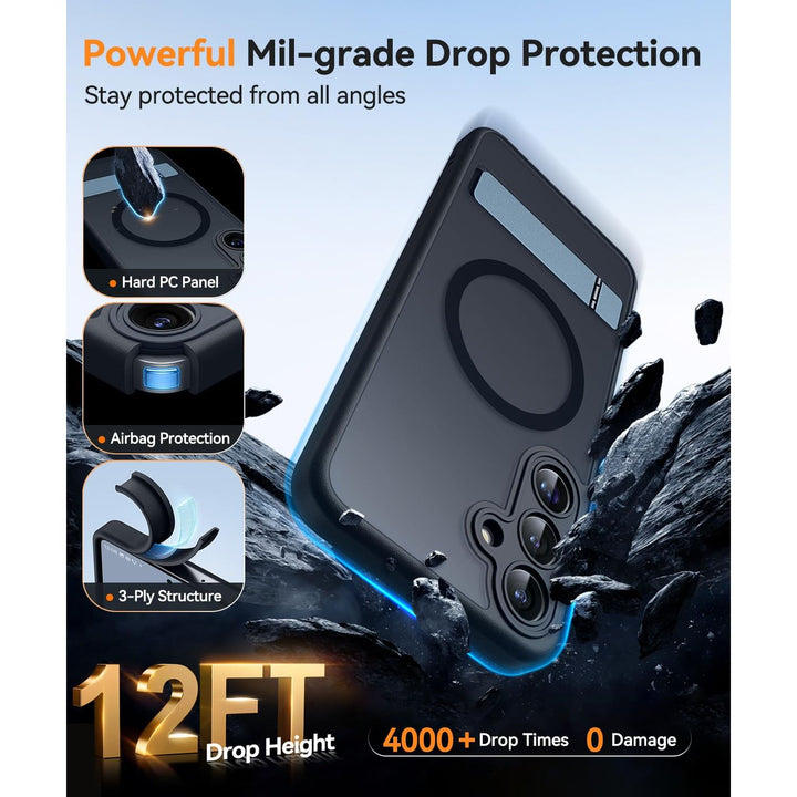 MagFlex Clear Case for Galaxy S25 Ultra with Kickstand - DOKUTRONIX