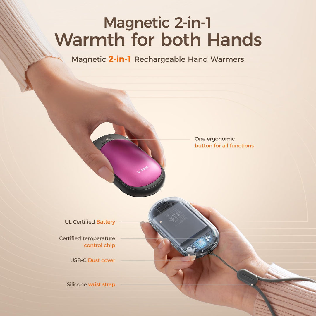 MagiHand Rechargeable Warmers - UL Certified
