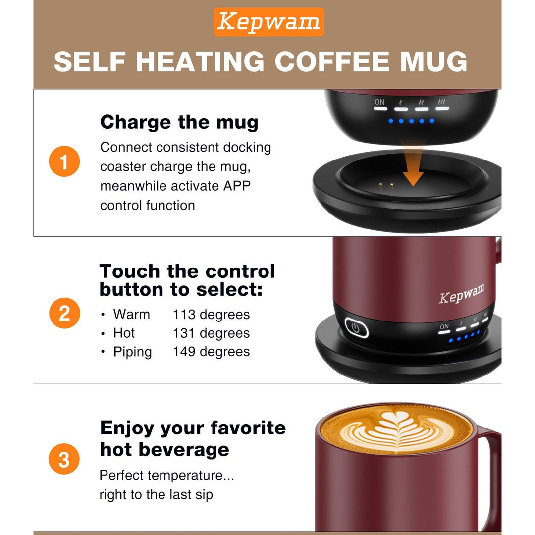 HeatMug Pro: Smart Self-Heating Coffee Cup
