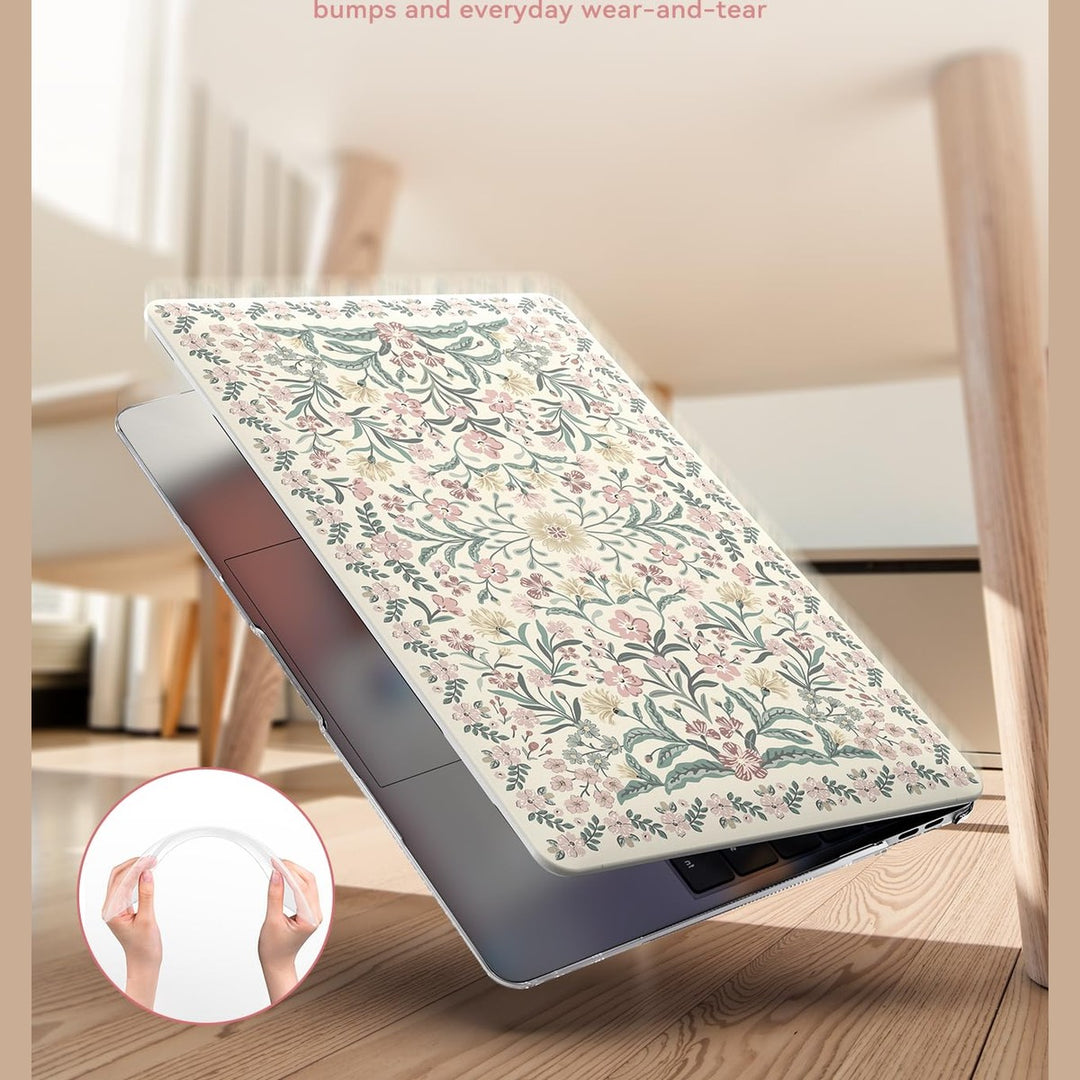 FloralShield MacBook Air 13 Case & Keyboard Cover