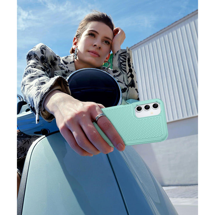 FNTCASE Rugged Shield for Galaxy A14 5G - Matte Black - DOKUTRONIX