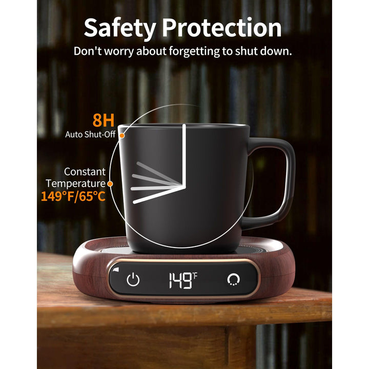 AutoHeat Mug Warmer: 3-Temp Desk & Office Essential