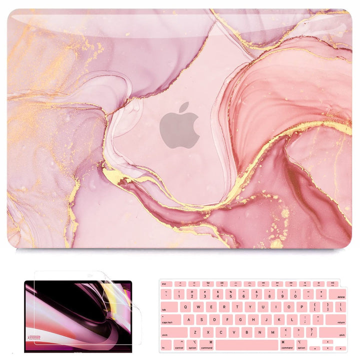 Purple Marble MacBook Air Shell & Accessory Set