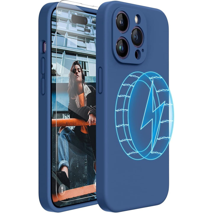 AzureShield iPhone 14 Case with Screen Protector