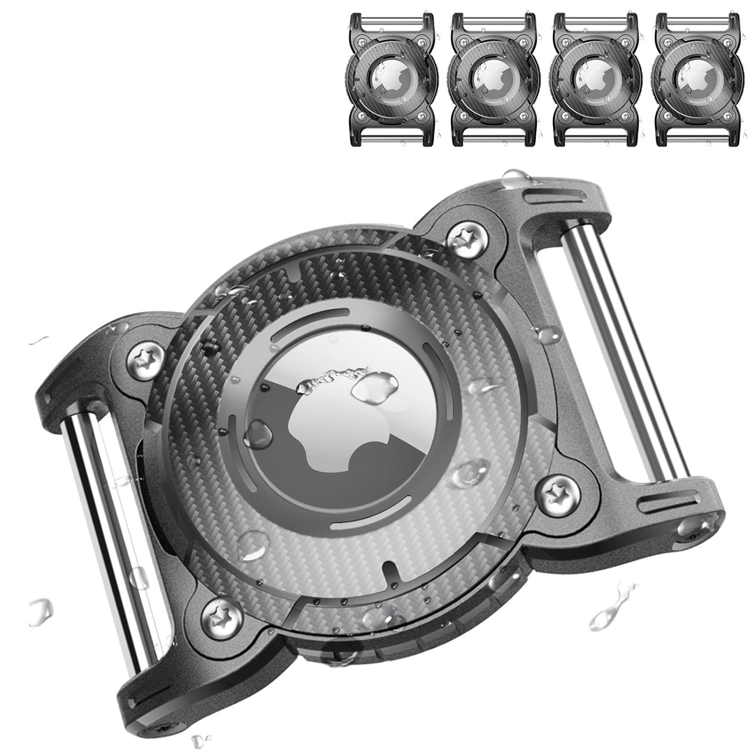 ONEONTA Waterproof AirTag Dog Collar Holder – TPU & Metal - DOKUTRONIX