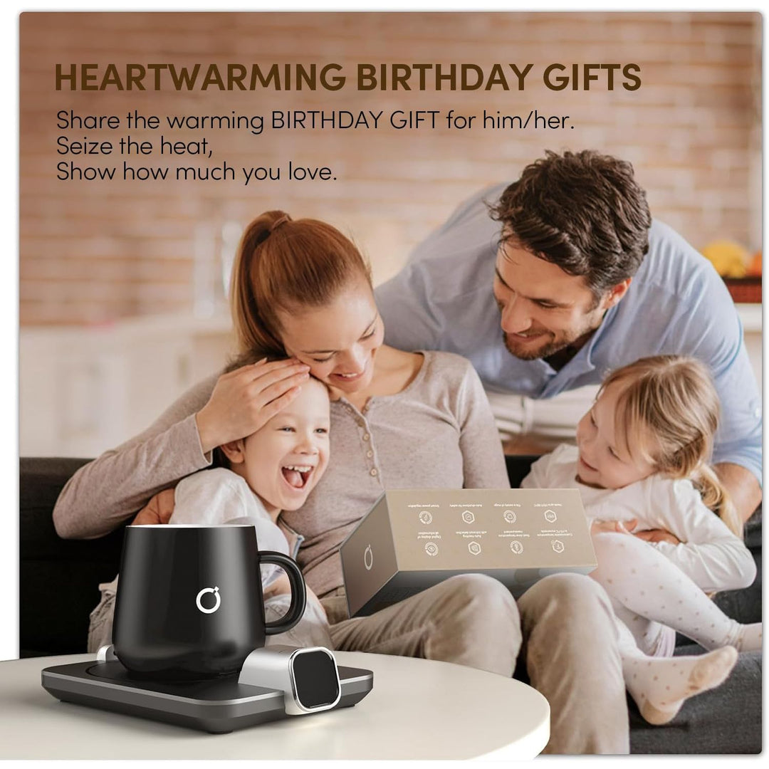 SmartTemp Coffee Mug Warmer Set - Black 15oz