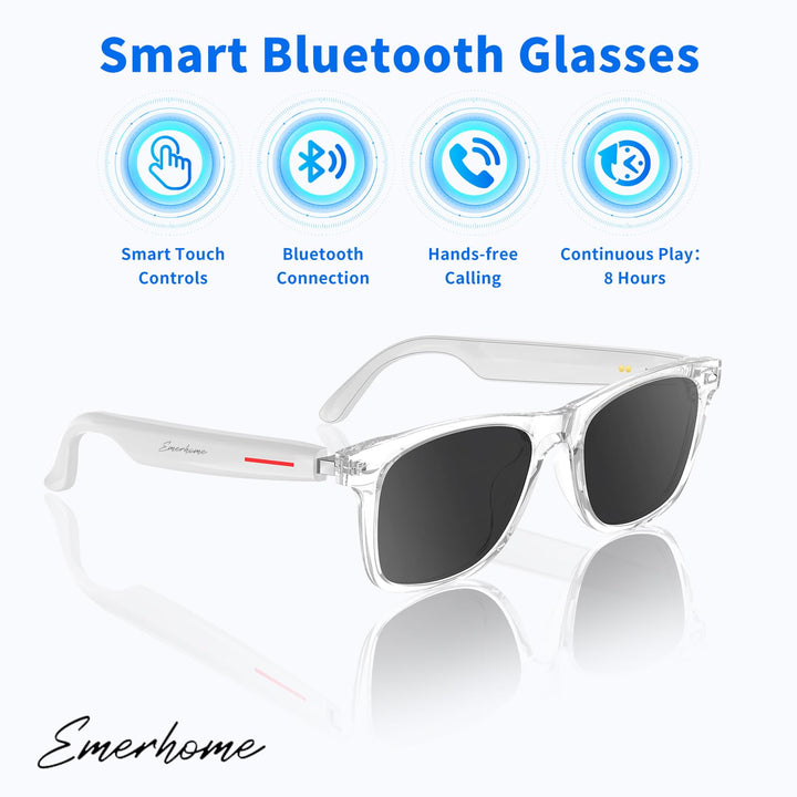 VoiceShield Touch: Smart UV Bluetooth Glasses