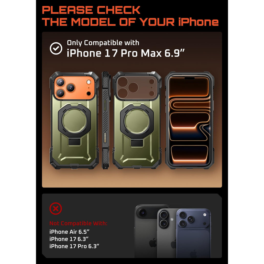 DesertGuard: MagSafe iPhone 17 Pro Max Case + Kickstand