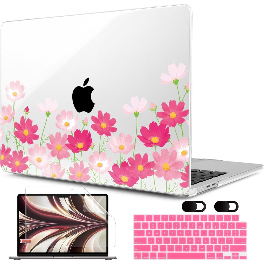MEEgoodo Floral Hard Shell Case for MacBook Air 13
