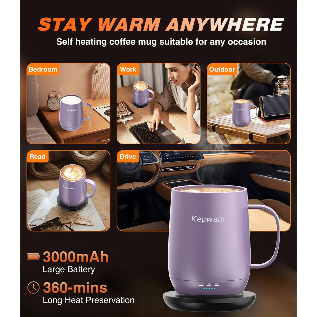 HeatMate 16oz Coffee Mug