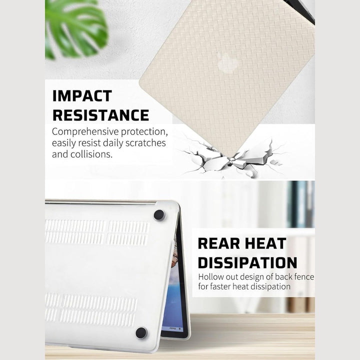 Seorsok Elegant Leather MacBook Air Case - Beige