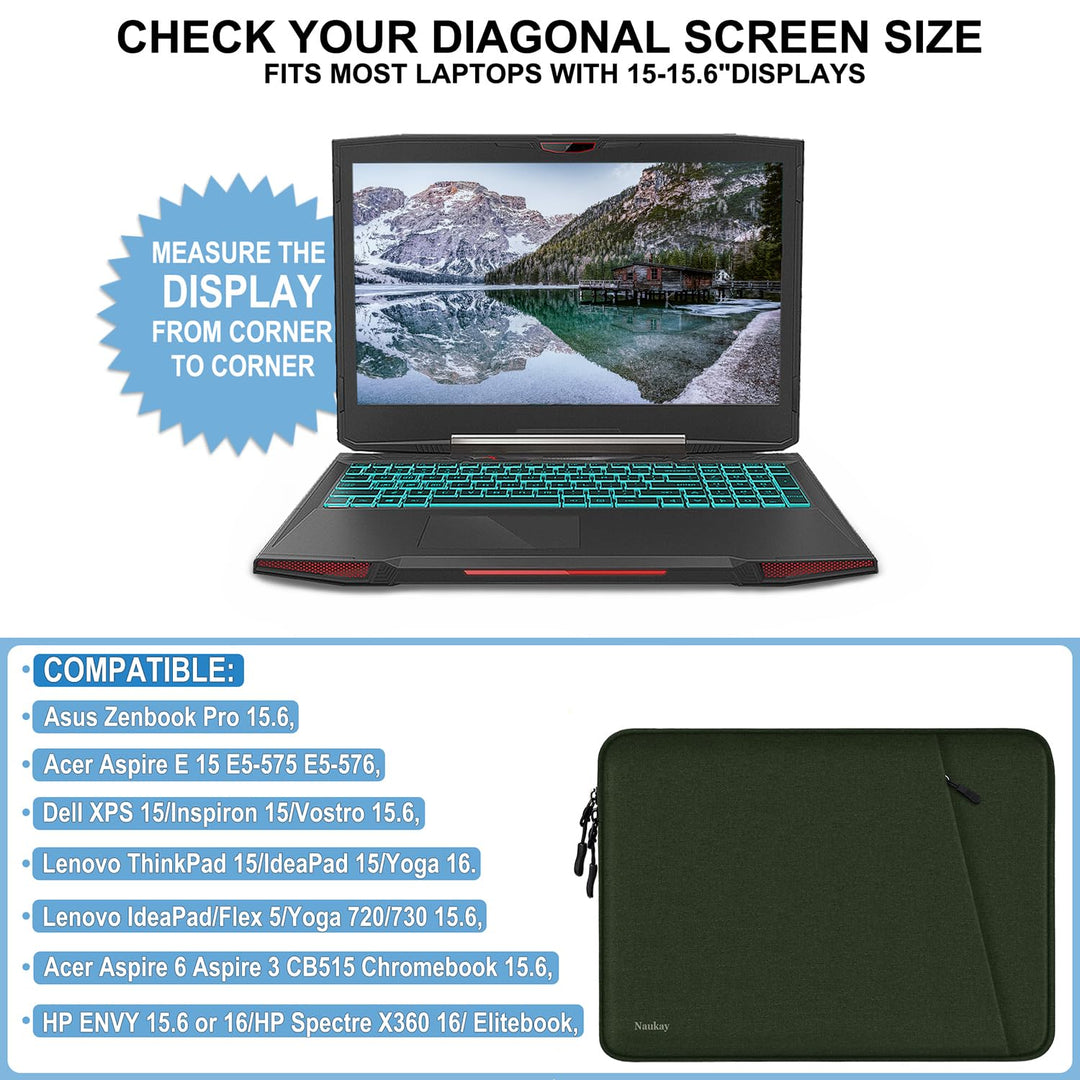 Gray Shockproof 13.3 Laptop Sleeve & Accessory Bag