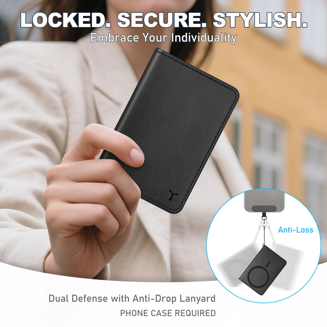 Magsafe PU Wallet - RFID, 6 Slots, Clear ID - DOKUTRONIX