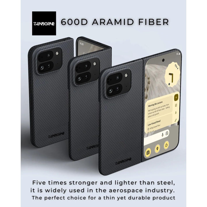 ThinBorne Pixel 10 Pro Fold Case - Ultra Thin Black - DOKUTRONIX