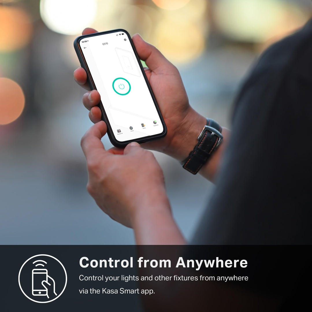 Kasa Smart Light Switch HS200, Single Pole, Needs Neutral Wire, 2.4GHz Wi-Fi Light Switch Works with Alexa and Google Home, UL Certified, No Hub Required , White - DOKUTRONIX