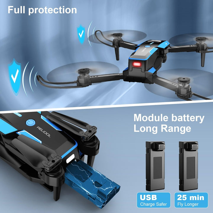 SkyMate 1080P Foldable Quadcopter with Gesture Control
