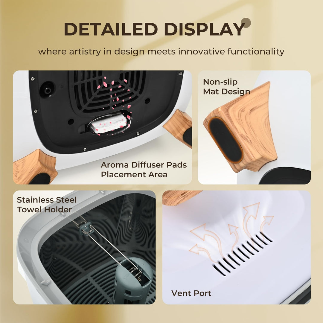 EUHOMY Luxe Towel Warmer Bucket & Fragrance Hub